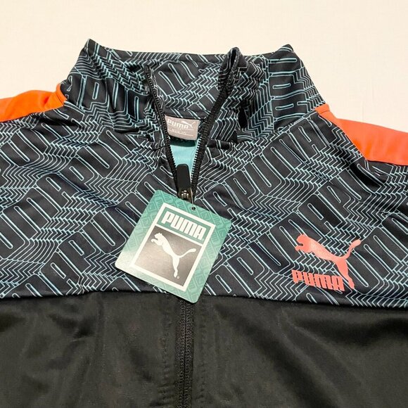 Puma Track Jacket Zip Up Kids Boys Medium 10-12 Sweater - Picture 2 of 16